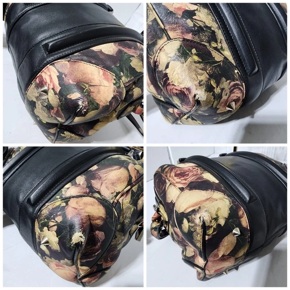 Authentic Givenchy Lucrezia Printed Leather Satchel Bag